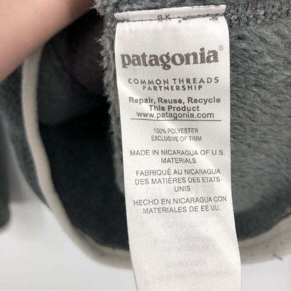 Patagonia Snap T Pullover Womens Small Gray Thermal Pro Fleece - Picture 9 of 11